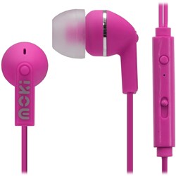 Moki Noise Isolation Earphones With Microphone And Control Pink