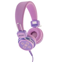 Moki Kids Safe Headphones Pink Purple 