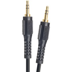 Moki Portable Audio Connection 120cm Cable 3.5mm-3.5mm Black
