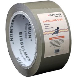 Bibbulmun Packaging Tape Premium 48mmx 75m Brown  