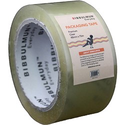 Bibbulmun Packaging Tape Premium 48mmx75m Clear  
